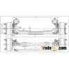 Drum-type front axle