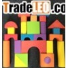 High quality kids colorful education eva building block toys