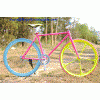 Integrated wheel fixed gear bike fixie