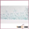Light blue leaves mesh fabric,embroidery design applique