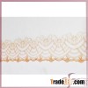 Orange heart embroidery fabric mesh lace trimming
