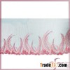 Red seaweed embroidery lace fabric, mesh fabric trimming