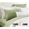 Sateen Stripe Polycotton Flat Sheet Set Bedding Set