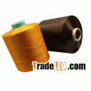 Dope dyed polyester textured yarn