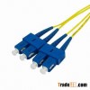 SC/PC Single-mode Duplex Fiber Optic Patch Cord with Low IL