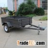 Customized Black Powder Coated Box Trailer