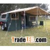 black powder coated camper trailer