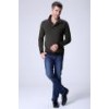 mixed color sweater 1306 greyish green and army green