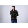 striped sweater 8207 army green and greyish green
