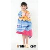 Cotton reactive print velour beach towel