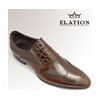 Low cost burnish and emboss leather dress shoes for men