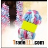fancy knitting yarn use for making scarf like flowers