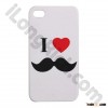 Lip Series Hard Plastic Cases For iPhone 4&4S-White