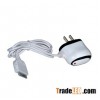 Black and white Travel Charger