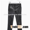 Women''s Slim Fit Leather Trousers