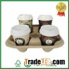 Recycle Disposable Cup Holder Without Or With Handle For Hot Coffee Takeaway