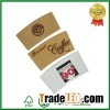 Custom Print Cardboard Paper Sleeve For Hot Coffee Cup With Lid And Sleeve