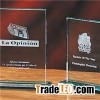 Jade Glass Ovation Crystal Certificate Award