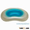 Inflatable bath pillow with gel, with 2pcs suction cups