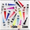 New  design earrings popular plastic  piercings jewelry