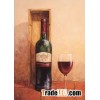 wine bottle oil painting