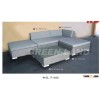 Aluminum PE Rattan Sofa Set with Cushions and UV Protection