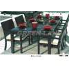 PE rattan furniture dining set GL-F1055