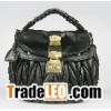 New miu miu Nappa Coffer in Metallic golden bag in black 078
