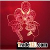Spiderman 3D Visual LED Night Light 7 Color Fading Table Desk Lamp Novelty Night Light 3D Led Lamp N