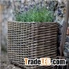 Willow Resin Wicker Decorative Planter