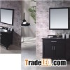 Black Wood Alibaba China Bathroom Furniture Cabinet Vanity