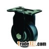 Heavy Duty Industrial Mute Alumnium Core Elastic Rubber Caster Serial NO.J51