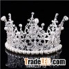 Luxurious Full Crown Design Wedding Jewelry Bridal Circle Round Tiaras