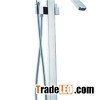 Chrome Floor Mount Freestanding Bathroom Tub Bathtub Fauce Shower Taps And Top Showers