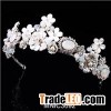 High Quality Zircon With Pearl Bridal Wedding Headpiece Jewelry