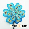 Dual Layers Plastic Peacock Colorful Outdoor Garden Advertising Windmill Plastic Party Wedding Park