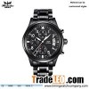 3 ATM Waterproof Alloy Chronograph Quartz Men Watches with Different Strap