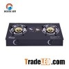 Popular Double Burner 6mm Thickness Tempered Glass Gas Cooker