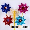 Four Wheels Laser Big Flowers Wedding Festival Party Decoration Ornament Plastic Outdoor Windmill My