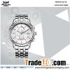 5 ATM Waterproof Stainless Steel Chronograph Quartz Men Watches with Different Strap