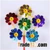 Four Wheels Smiling Face Shining Wedding Festival Party Decoration Ornament Plastic Outdoor Windmill