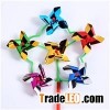Six Wheels Laser Wedding Festival Party Decoration Ornament Plastic Outdoor Windmill Mylar Pinwheel