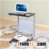Simple Knock-down Movable Laptop Table With Wheels Notebook Desk For Sofa Writing And Reading Table 