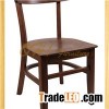 Solid Wooden Upholstery Dining Restaurant Coffee Chair