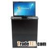 Motorized Pop Up Automatic 22 Inch LCD Monitor Lift With Remote Control For Office Meeting Table