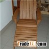Garden Furniture Wood ADIRONDACK Chair And Foot Rest For Sale