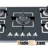 Automatic Gas Hob With Square S.s Warter Pond With Cast Iron Pan Support With Plastc Or Metal For Ki