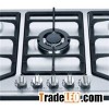 201 Level S.S Brushed Panel 5 Sabaf Burners Automatic Gas Stove Kitchen Gas Hob For Cooking