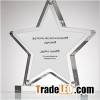 Optical Acrylic Star Trophy Design
