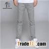 Gray Twill Joggers Men
